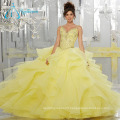 Beading Crystal Cascading Ruffle Custom Made Quinceanera Dresses